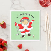 Serviette En Papier Golf Noël (En situation)