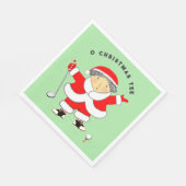 Serviette En Papier Golf Noël (Coin)