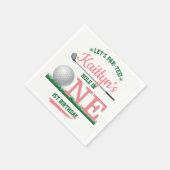 Serviette En Papier Golf PAR-TEE 1er anniversaire (Coin)