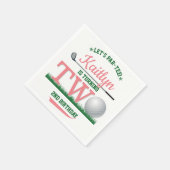 Serviette En Papier Golf PAR-TEE 2e anniversaire (Coin)