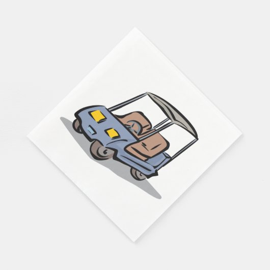 Serviette En Papier Golf Part Fun Sport Véhicule (Coin)