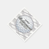 Serviette En Papier Golf Retraite Party, serviettes personnalisées (Coin)