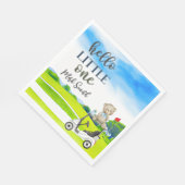 Serviette En Papier Golf Teddy Bear It's Boy for Baby shower (Coin)