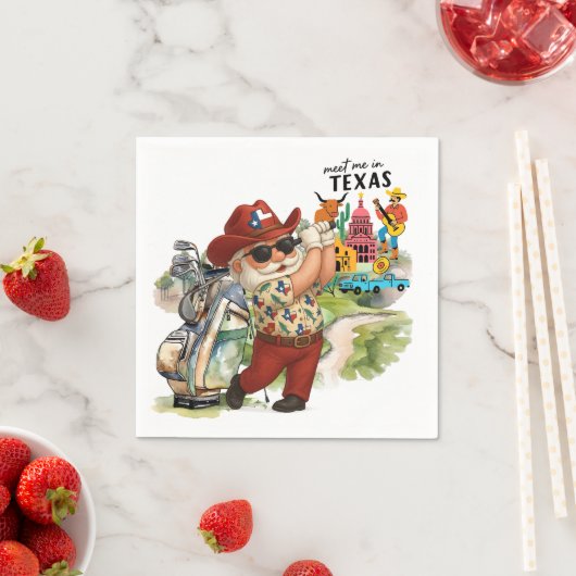 Serviette En Papier Golf Texas Golfing (En situation)