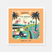 Serviette En Papier Golf Tropical Art Déco 50e anniversaire (Devant)
