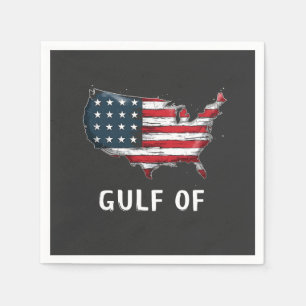 Serviette En Papier Golfe d'Amérique Drôle Trump Côte Est Mexique 