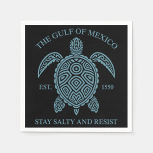 Serviette En Papier Golfe Du Mexique ESTD 1550 Séjournez Salé Et Résis