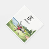Serviette En Papier Golfer 65e anniversaire Dabbing avec voiturette de (Coin)