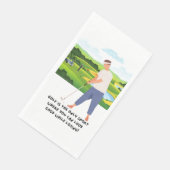 Serviette En Papier Golfer drôle dire sur golfer (Coin)