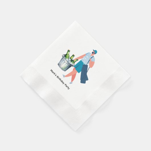 Serviette En Papier Golfer Partons Tee pour la fête (Coin)