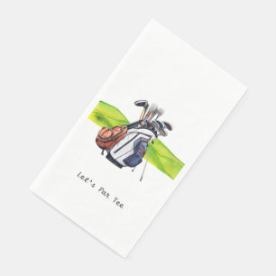 Serviette En Papier Golfer Partons Tee pour la fête