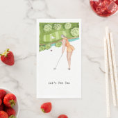 Serviette En Papier Golfer Partons Tee pour la fête (En situation)