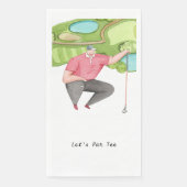 Serviette En Papier Golfer Partons Tee pour la fête (Devant)