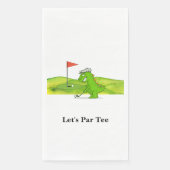 Serviette En Papier Golfer Partons Tee pour la fête (Devant)