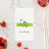 Serviette En Papier Golfer Partons Tee pour la fête (En situation)