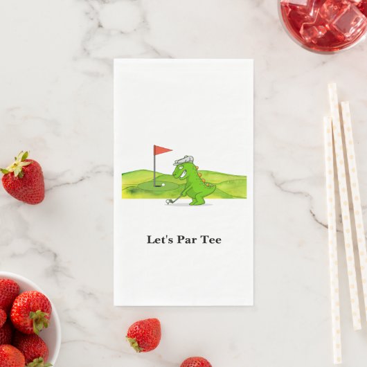 Serviette En Papier Golfer Partons Tee pour la fête (En situation)
