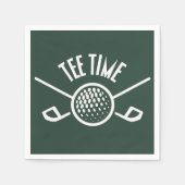 Serviette En Papier Golfers Tee Time (Devant)