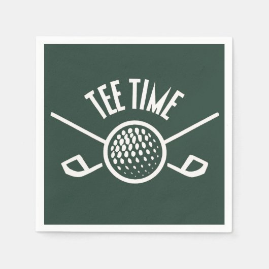 Serviette En Papier Golfers Tee Time (Devant)