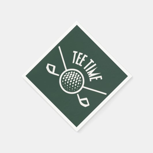 Serviette En Papier Golfers Tee Time (Coin)