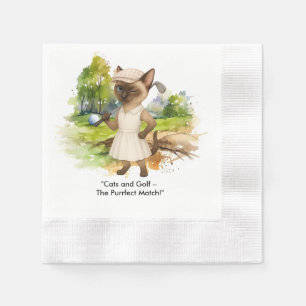 Serviette En Papier Golfeur est sur le parcours de golf pour les amate