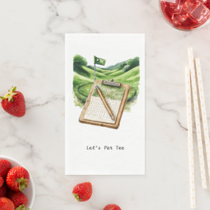 Serviette En Papier Golfeur Par-Tee pour la fête