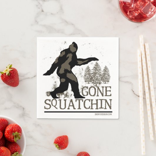 Serviette En Papier Gone Squatchin (En situation)