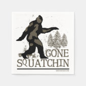 Serviette En Papier Gone Squatchin (Devant)