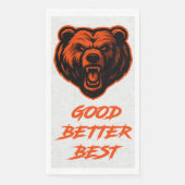 Serviette En Papier Good Better Best Never Let It Rest (Devant)