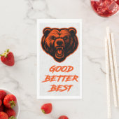 Serviette En Papier Good Better Best Never Let It Rest (En situation)