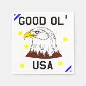 Serviette En Papier Good Ol'USA Cravate Bar (Devant)