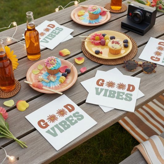 Serviette En Papier Good Vibes