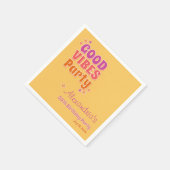 Serviette En Papier Good Vibes Summer 30th Birthday Party (Coin)