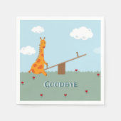 Serviette En Papier Goodbye Party Napkins (Devant)