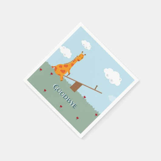 Serviette En Papier Goodbye Party Napkins (Coin)