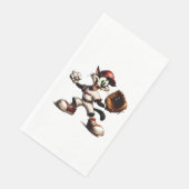 Serviette En Papier Goofy Cat Baseball Pitcher Monte (Coin)
