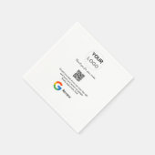 Serviette En Papier Google examen logo de l'entreprise Analyser QR exa (Coin)