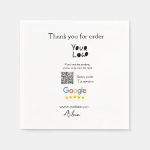 Serviette En Papier Google examen logo entreprise site Web scanner cod