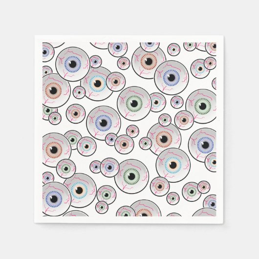 Serviette En Papier Googly Eyes Floating (Devant)