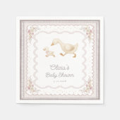 Serviette En Papier Goose Nursery  Duck Neutral Baby Shower (Devant)