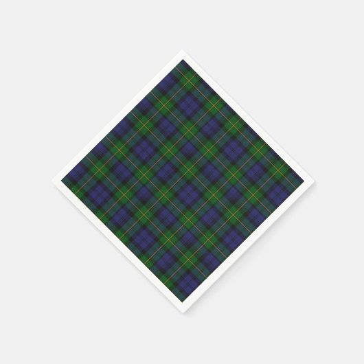 Serviette En Papier Gordon Clan Tartan Papier Plaid Napkins (Coin)