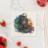 Serviette En Papier Gordon Setter (En situation)