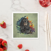 Serviette En Papier Gordon Setter (En situation)