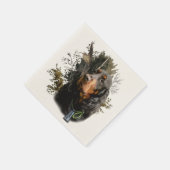 Serviette En Papier Gordon Setter (Coin)