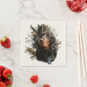 Serviette En Papier Gordon Setter (En situation)