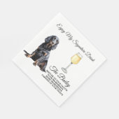 Serviette En Papier Gordon Setter Mariage Signature Boire serviettes (Coin)