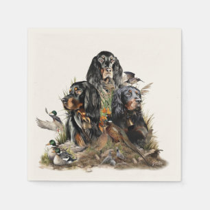 Serviette En Papier Gordon Setters, Passion pour les oiseaux, Art