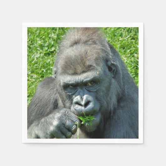 SERVIETTE EN PAPIER GORILLAS (Devant)