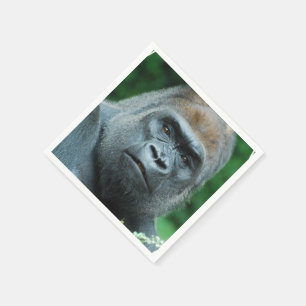 Serviette En Papier Gorille perplexe