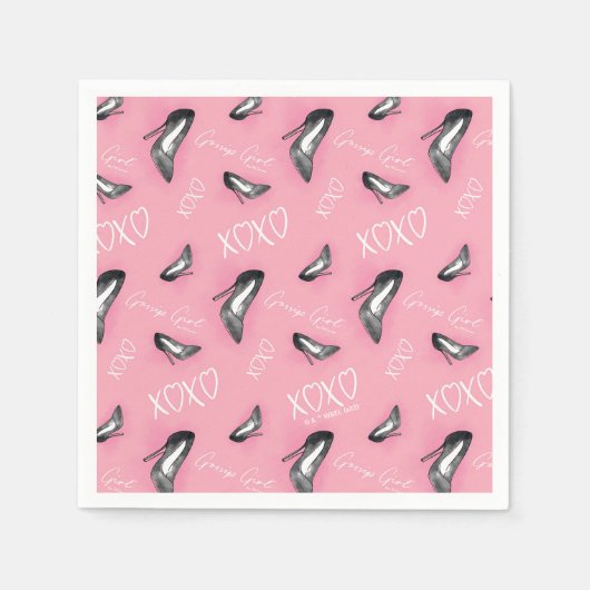 Serviette En Papier Gossip Girl High Heels Motif (Devant)