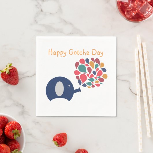 Serviette En Papier Gotcha Day Party Napkin (En situation)
